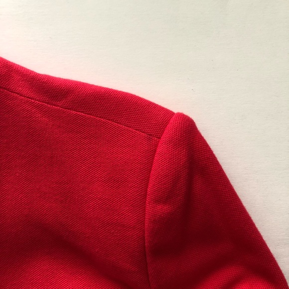 POINT ZERO Red Collarless Cotton Blazer NWT Size M - Picture 3 of 11